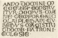 66. [Losonczi Bánffy] Tamás mester, kegyúr építési felirata a szászrégeni evangélikus templom szentélyében, 1330