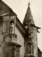 72. Baldachinos szobrok a szászsebesi evangélikus templom szentélyén, 14. század vége