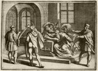 155. Martinuzzi György meggyilkolása alvinci kastélyában, 1551. december 17. (17. századi metszet)