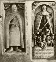 221. Szsz kirlybrk srkvei a nagyszebeni evanglikus templomban. Balra Valentin Seraphin (†1639), mellette Valentin Frank (†1648)