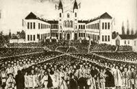 447. A balzsfalvi romn nemzeti gyls megnyitsa 1848. mjus 15-n. Vzfestmny