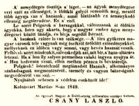 463. Felhvs harang s n beszolgltatsra, 1849. mrcius