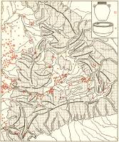 Karte 9. Ungarische Siedlungen der Landnahme- und Arpadenzeit mit Tpfen mit geripptem Hals und Tonkesseln stlicher Herkunft im stlichen Drittel des Karpatenbeckens