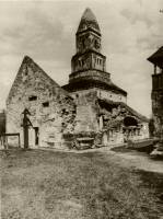 19. Aus rmischen Steinen errichtete griechisch-orthodoxe rumnische Kirche von Demsdorf, Mitte des 13. Jahrhunderts