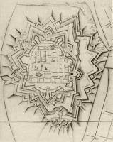 54. Karls III. Festung in Karlsburg. Darstellung aus der Mitte des 18. Jahrhunderts