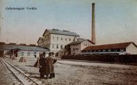 28. Die Zellulosefabrik von Thorenburg. Ansichtskarte vom Jahrhundertbeginn