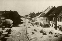93. La partie nord de la grande place de Kolozsvár dans les années 1860