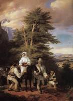 24. Famille roumaine se rendant à la foire. Peinture de Mikls Barabs, 1843-44