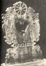 Mlytett faragssal s bevert csillagokkal dsztett szktmla (1840. Kapuvr, Gyr-Sopron m.) Bp. Nprajzi Mzeum