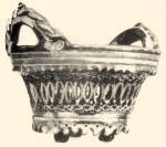 Cserépkosár áttört díszítéssel (19. sz. második fele, Hódmezővásárhely) Bp. Néprajzi Múzeum