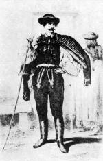 Jászsági mente és suba viselete (Jászárokszállás, Szolnok m., Valerio metszete nyomán 1854-ből)