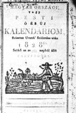A Pesti  s j Kalendrium 1828-bl