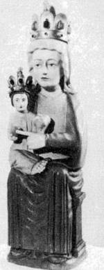 Az budai plbniatemplom kiscelli oltrnak Mria-szobra