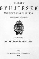 A Magyar Népköltési Gyűjtemény I. kötetének címlapja