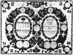 Emlklap, a csald tagjainak megrktsre, a csaldf halla utn ksztette Piktor Borbly Mihly (Szalkszentmrton, Bcs-Kiskun m., 1881) Bp., Nprajzi Mzeum