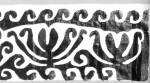 Ingujj részlete, halálra való ing kézelője. A mintát előrajzolás nélkül vágják ki (Martos, v. Komárom m., századforduló) Bp. Néprajzi Múzeum