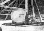 124. Kenderpuhító körbejáró malomkő, „Reiber”. Soroksár (Pest megye), 1928. Bácskából került minta (Néprajzi Múzeum, Budapest)