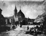 329. „Pécsi piac”, 19. század első fele. Olaj, ismeretlen festő műve (Janus Pannonius Múzeum, Pécs, ltsz. 16038)