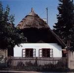 5. Csonkakontyos, zsppal fedett lakhz homlokzata. Vlcsej (Gyr-Sopron megye). Lantos Mikls felvtele, 1981 (Lantos Mikls gyjtemnye)