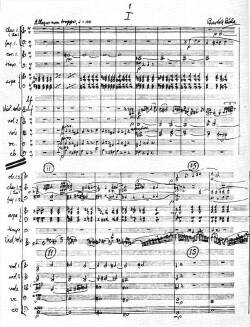 Bla Bartk’s handwriting (from the “Violin Concerto”)