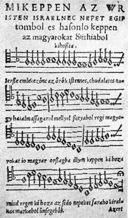 A song by Andrs Farkas from the Hofgreff Song-book, 1553