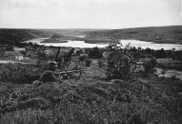 Golyószóró tüzelőállásban a Bug folyónál, 1941