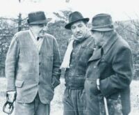 A neves vadsz, Kittenberger Klmn (jobbra) nyestfarmjn, 1954