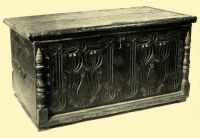 221. Carved and painted chest