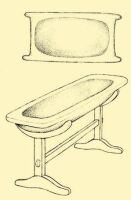 Fig. 141. Wooden tub for kneading dough to make bread.