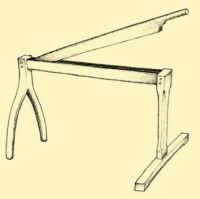 Fig. 151. A swingle with a double blade for fine processing.