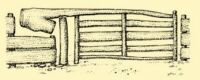 Fig. 20. A gate moving on the stock of a log.