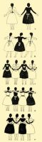 Fig. 205. The ways girls hold each other when dancing a round.
