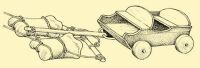 Fig. 215. A toy cart drawn by bonehorses.