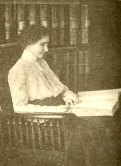 Helen Keller a könyvtárban
