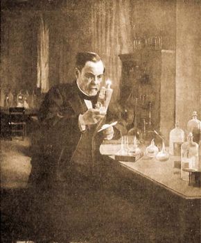 A. Edelfelt festménye, 1889. L. Pasteur