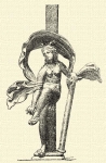82. Sarukt Venus, bronzszobrocska (Pcs).
