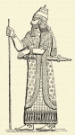 134. Assyriai kirly (Khorsabadi relief).