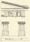 191. A dór rendszer vázlata (Theseum, Athenae).