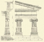 196. Az ión rendszer vázlata  (Athena temploma, Priene).