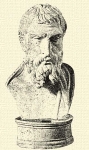 266. Epicurus mellszobra (Roma, Musei Capitolino).