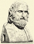 310. Euripides mrvny mellszobra (Vatican, Roma).