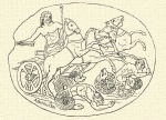 401. Zeus harcza a Gigasokkal. Athenion gemmája (Nápoly).