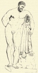 406. A farnesei Hercules. Márványszobor (Nápoly). 