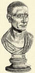 495. Julius Caesar, bazalt mellszobor (Berlin, muzeum).