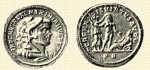 525. M. Aurelius Valerius Maximianus aranymedaillonja  Sznyrl (M. N. Mzeum).