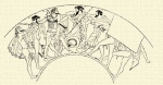 627. Aiax és Odysseus versengése Achilles fegyverzetéért; Duris-féle vázakép.
