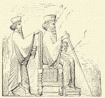 653. A király trónusán. Persepolisi relief.