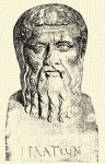 665. Plato, márványherma (berlini múzeum).
