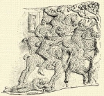 720. Iazyg lovasok.Reliefkp (Roma, Trajanus-oszlop)