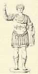 824. I. Theodosius császár bronzszobra (Barletta).
